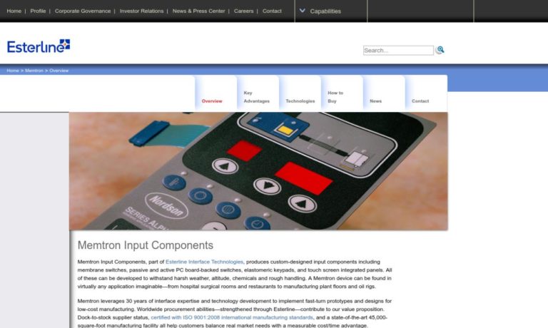 Memtron Input Components
