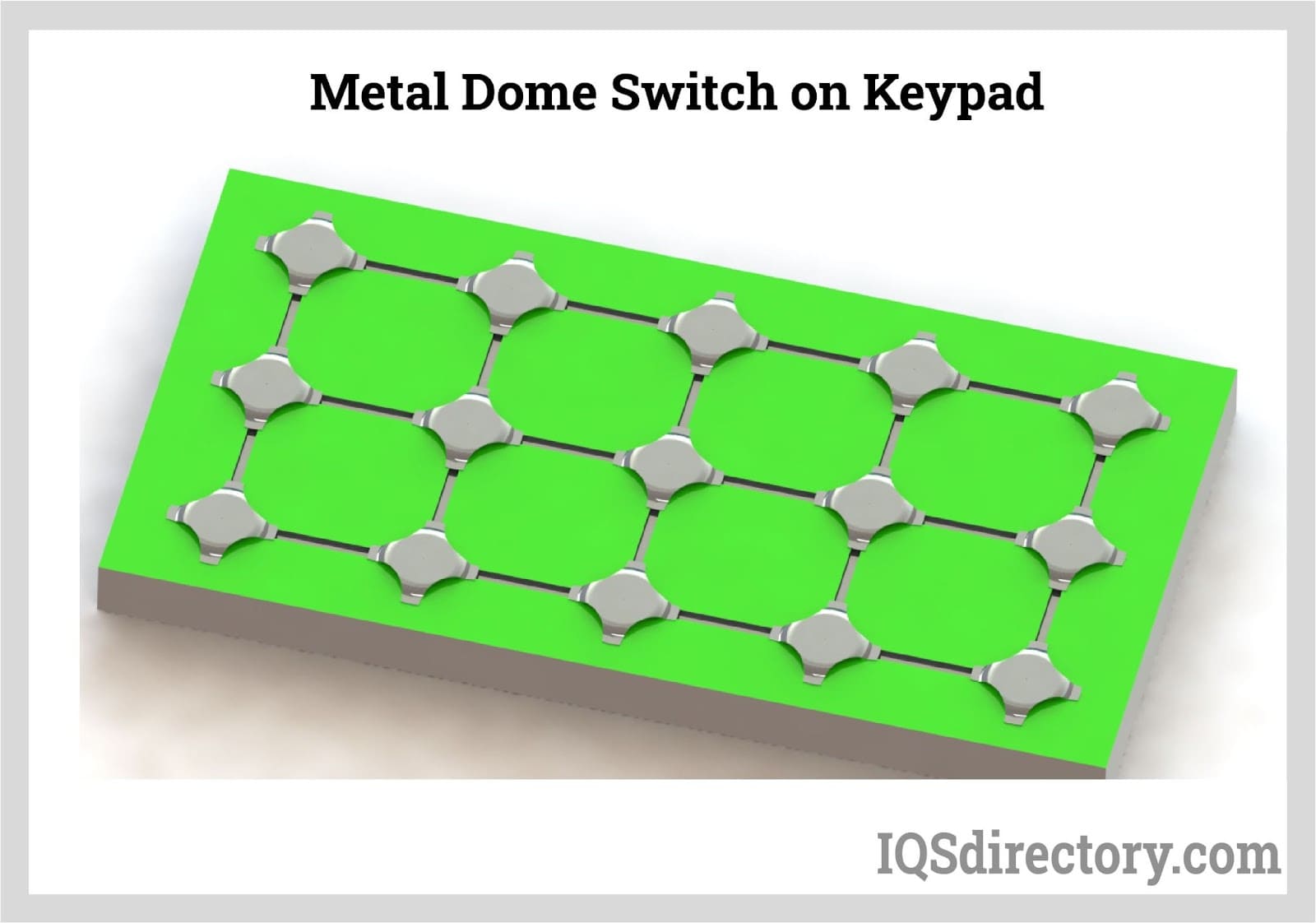 metal dome switch on keypad